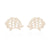 Women's Fashion Hedgehog Stainless Steel No Inlaid Ear Studs Stainless Steel Earrings