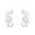 Women's Fashion Hippocampus Stainless Steel No Inlaid Ear Studs Stainless Steel Earrings