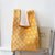 Women's Fashion Houndstooth Polyester Shopping Bags