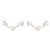 Women's Fashion Korean Style Geometric Star Stainless Steel No Inlaid Ear Studs Stainless Steel Earrings