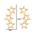 Women's Fashion Korean Style Geometric Star Stainless Steel No Inlaid Ear Studs Stainless Steel Earrings