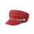 Women's Fashion Lattice Chain Curved Eaves Beret Hat