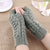 Women's Fashion Lattice Solid Color Knitted Fabric Scarves & Gloves Gloves