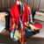 Women's Fashion Letter Plaid Satin Printing Silk Scarves