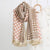 Women's Fashion Letter Plaid Satin Printing Silk Scarves