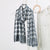 Women's Fashion Letter Plaid Satin Printing Silk Scarves