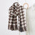 Women's Fashion Letter Plaid Satin Printing Silk Scarves