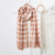 Women's Fashion Letter Plaid Satin Printing Silk Scarves