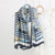 Women's Fashion Letter Plaid Satin Printing Silk Scarves