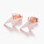 Women's Fashion Lightning Stainless Steel No Inlaid Ear Studs Stainless Steel Earrings