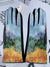 Women's Fashion Oil Painting Faux Suede Gloves 1 Pair