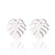 Women's Fashion Palm Tree Stainless Steel No Inlaid Ear Studs Stainless Steel Earrings