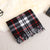 Women's Fashion Plaid Double-sided Velvet Tassel Winter Scarves