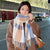 Women's Fashion Plaid Imitation Cashmere Tassel Winter Scarves