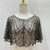 Women's Fashion Plaid Polyester Beaded Sequins Shawls