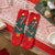 Women's Fashion Santa Claus Snowman Snowflake Coral Fleece Jacquard Crew Socks