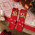 Women's Fashion Santa Claus Snowman Snowflake Coral Fleece Jacquard Crew Socks