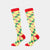 Women's Fashion Snowflake Elk Nylon Jacquard Crew Socks