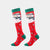 Women's Fashion Snowflake Elk Nylon Jacquard Crew Socks