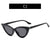 Women's Fashion Solid Color Ac Cat Eye Full Frame Sunglasses