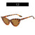 Women's Fashion Solid Color Ac Cat Eye Full Frame Sunglasses