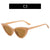 Women's Fashion Solid Color Ac Cat Eye Full Frame Sunglasses