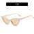 Women's Fashion Solid Color Ac Cat Eye Full Frame Sunglasses