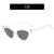 Women's Fashion Solid Color Ac Cat Eye Full Frame Sunglasses