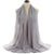 Women's Fashion Solid Color Chiffon Winter Scarves