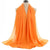 Women's Fashion Solid Color Chiffon Winter Scarves