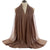 Women's Fashion Solid Color Chiffon Winter Scarves