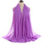 Women's Fashion Solid Color Chiffon Winter Scarves