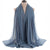 Women's Fashion Solid Color Chiffon Winter Scarves