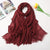 Women's Fashion Solid Color Cotton Tassel Cotton Linen Scarves