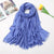 Women's Fashion Solid Color Cotton Tassel Cotton Linen Scarves