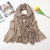 Women's Fashion Solid Color Cotton Tassel Cotton Linen Scarves