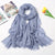 Women's Fashion Solid Color Cotton Tassel Cotton Linen Scarves