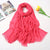 Women's Fashion Solid Color Cotton Tassel Cotton Linen Scarves