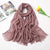 Women's Fashion Solid Color Cotton Tassel Cotton Linen Scarves