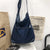 Women's Fashion Solid Color Denim Shopping Bags