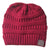 Women's Fashion Solid Color Eaveless Wool Cap