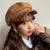 Women's Fashion Solid Color Flat Eaves Beret Hat