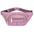 Women's Fashion Solid Color Flower Nylon Waist Bags