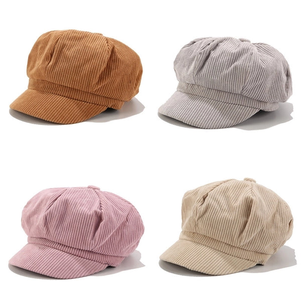 Women's Fashion Solid Color Handmade Curved Eaves Baseball Cap