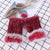 Women's Fashion Solid Color Leopard Faux Suede Gloves 1 Pair