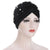 Women's Fashion Solid Color Pearl Eaveless Beanie Hat