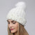 Women's Fashion Solid Color Pom Poms Pearl Crimping Wool Cap