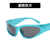 Women's Fashion Solid Color Resin Oval Frame Full Frame Sunglasses