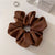 Women's Fashion Solid Color Satin Hair Tie