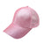 Women's Fashion Solid Color Sequins Curved Eaves Baseball Cap